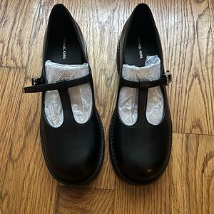 Michael Kors Black T-Strap Flats
